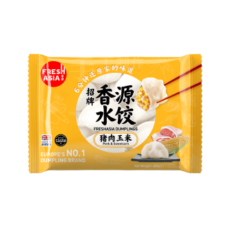 Fresh Asia Pork & Sweetcorn Dumplings香源豬肉玉米水餃400g
