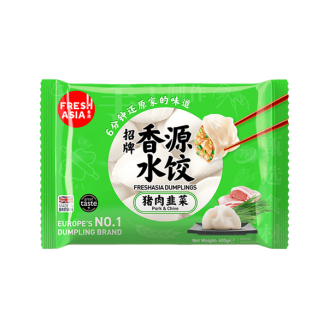 Fresh Asia Pork & Chive Dumplings 400g 香源豬肉韭菜水餃