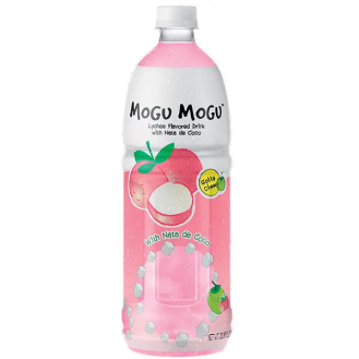Mogu Mogu Nata De Coco Drink Lychee 1L 磨穀飲料含椰果(荔枝味)	