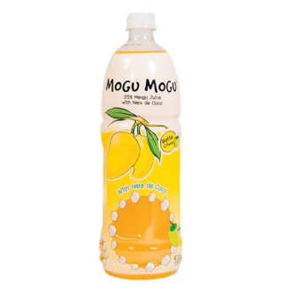 Mogu Mogu Nata De Coco Drink:- Mango Flavour 1L 磨穀飲料含椰果(芒果味)	