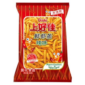 Oishi OS Prawn Crackers - Chilli上好佳辣味蝦條40g