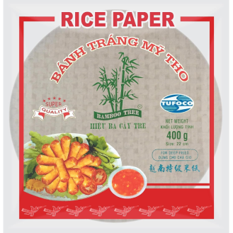 Bamboo Tree Rice Paper 22cm (Deep-Fry) 400G 越南特级米纸(煎炸)