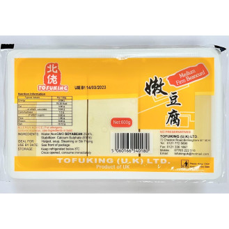 Tofu King Medium Firm Beancurd 600g北佬嫩豆腐