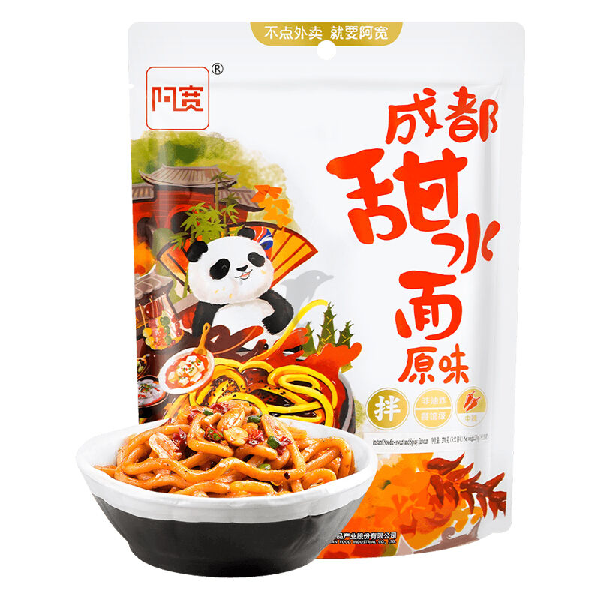 AK Chengdu Sweet Noodles (Bag) 阿寬成都甜水麵(袋)270g