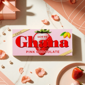 Lotte Ghana Pink Chocolate Strawberry 樂天 粉紅 草莓巧克力 45g