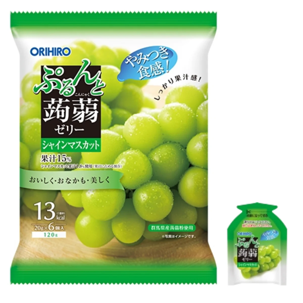 Orihiro Konjac Jelly Green Grape 蒟蒻果凍 青提口味 120g