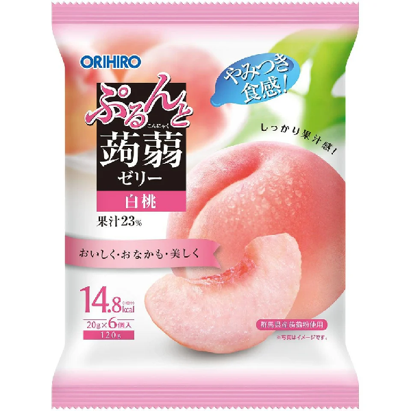 Orihiro Konjac Jelly Peach 蒟蒻果凍 桃子口味 120g