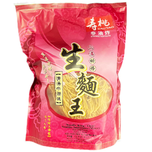 Sau Tao Noodle King Thin Beef 130g 壽桃牌 生麵王 清湯牛腩麵