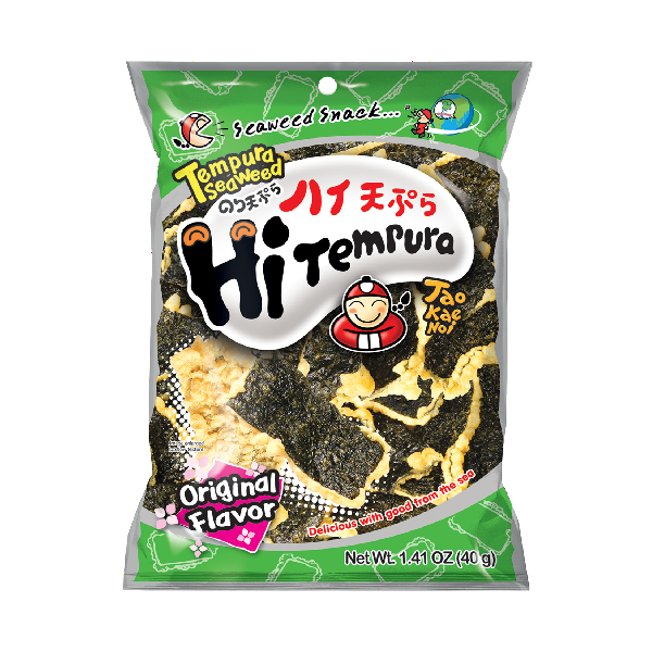 Taokaenoi Tempura Seaweed Original 40g 小老闆 天婦羅紫菜