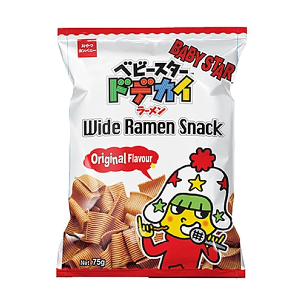 Baby Star Crispy Ramen Snack Original (Wide) 童星點心麵 (粗)
