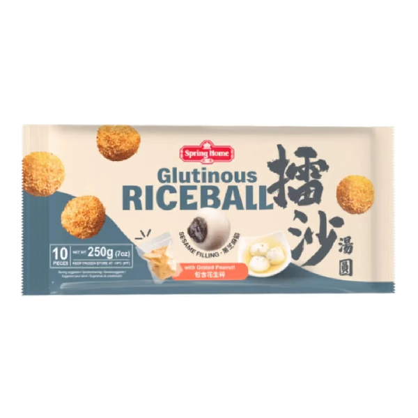 TYJ Glutinous Rice Ball - Sesame Filling with Grated Peanut 第一家 擂沙湯圓 (黑芝麻餡包含花生碎)