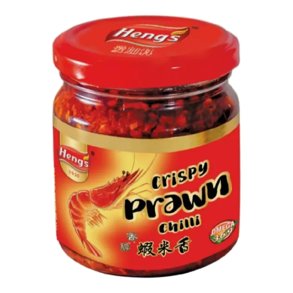Hengs Crispy Prawn Chilli 180g 香脆蝦米香
